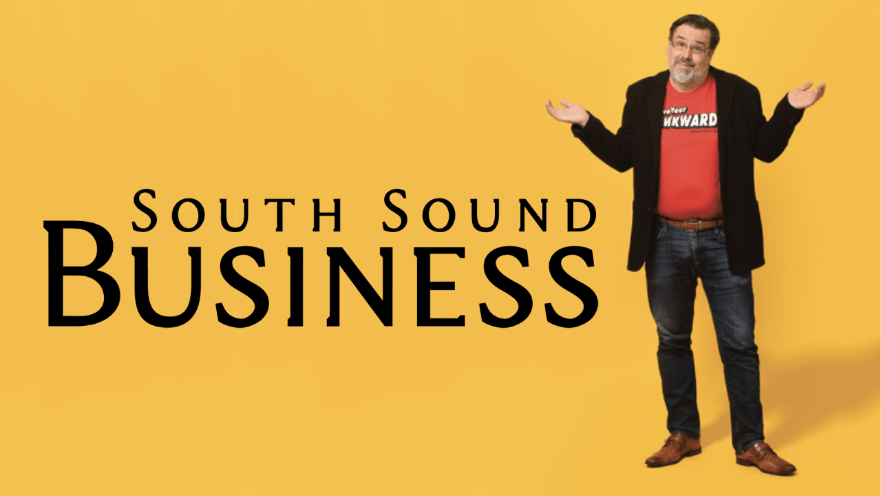 Standing shot of Andy Vargo featured on the cover of South Sound Business Magazine
