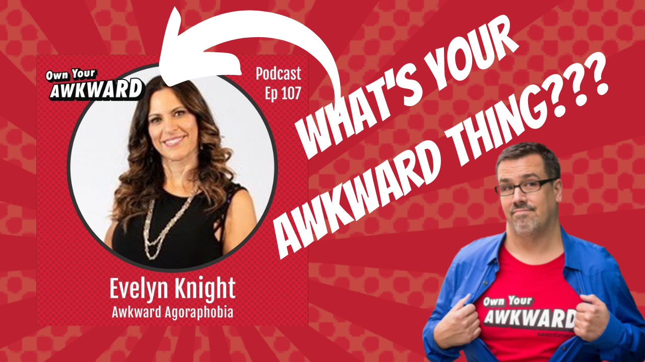 Headshot of podcast guest Evelyn Knight featured on the Own Your Awkward Podcast