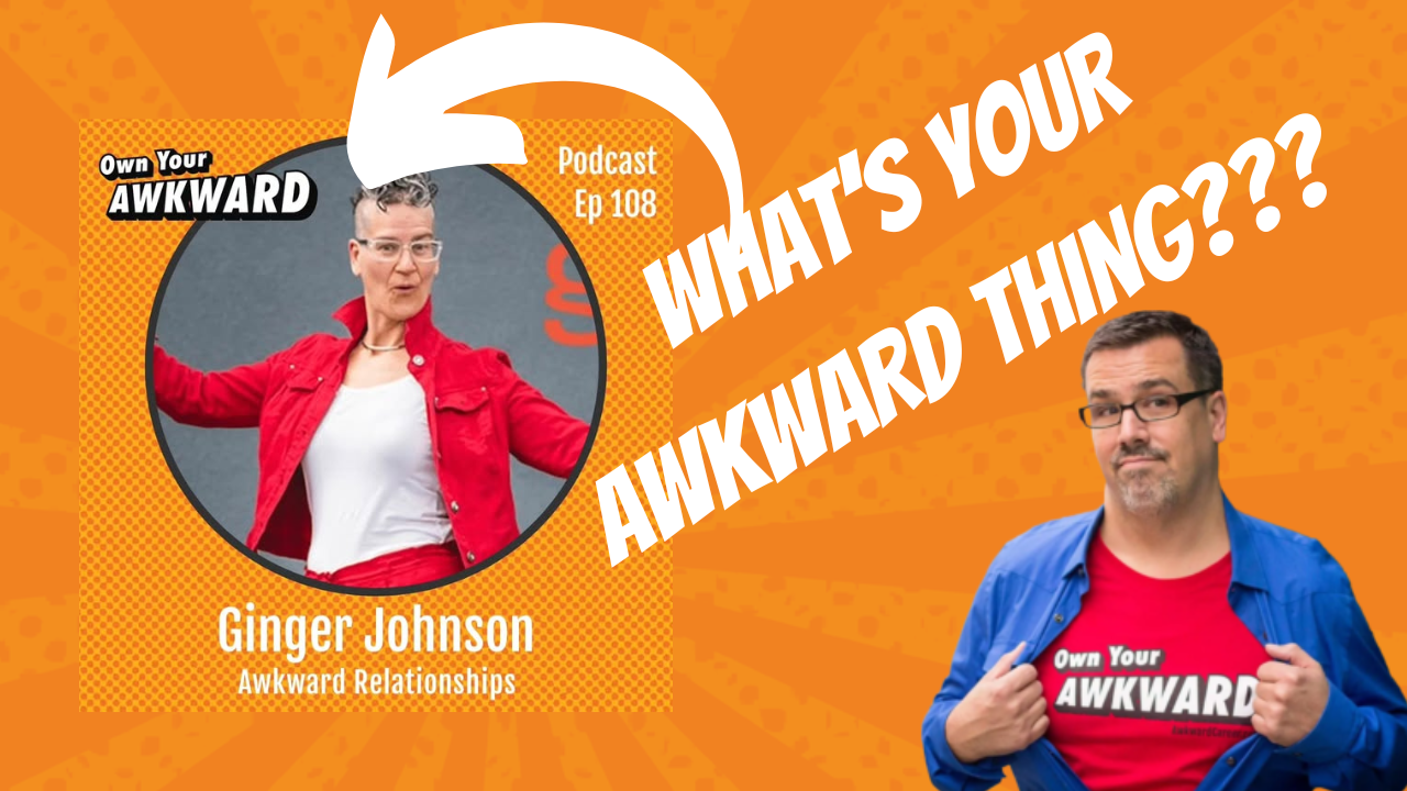 Headshot of podcast guest Ginger Johnson featured on the Own Your Awkward Podcast