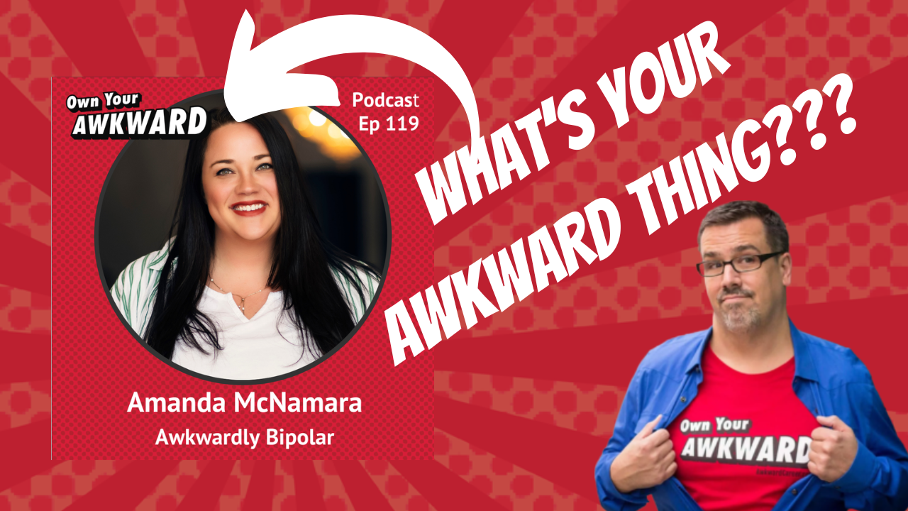 Headshot of podcast guest Amanda McNamara featured on the Own Your Awkward Podcast