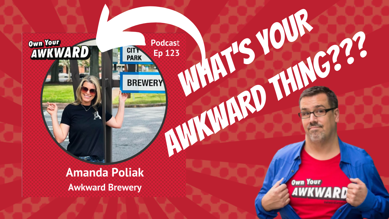 Headshot of podcast guest Amanda Poliak featured on the Own Your Awkward Podcast