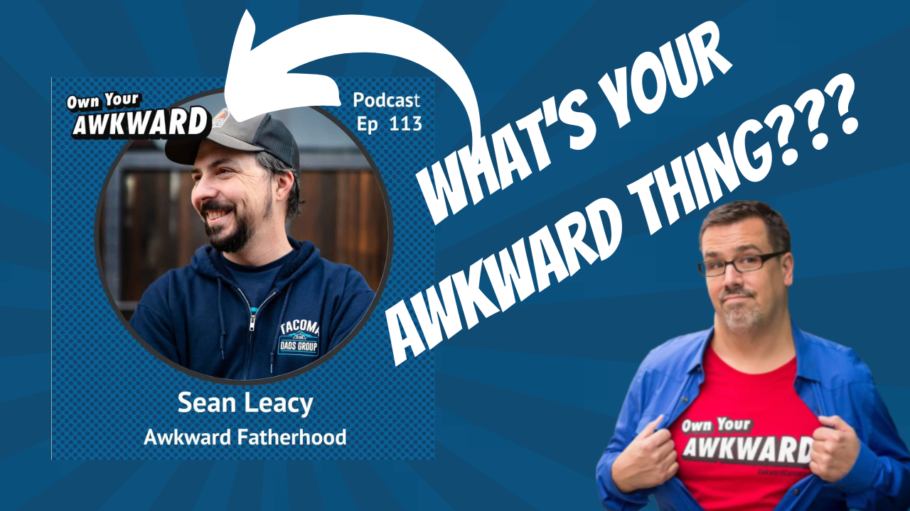 Headshot of podcast guest Sean Leacy Tacoma Dads Group featured on the Own Your Awkward Podcast