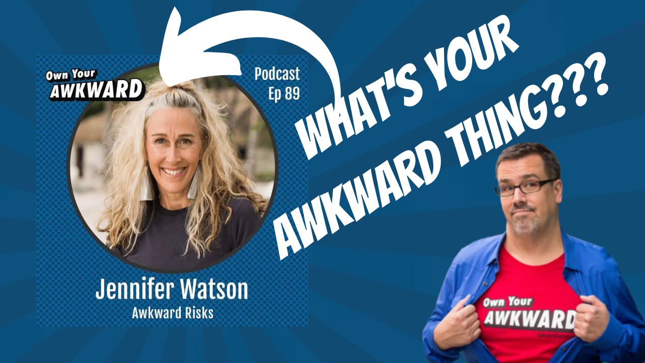 Headshot of podcast guest Jennifer Watson featured on the Own Your Awkward Podcast