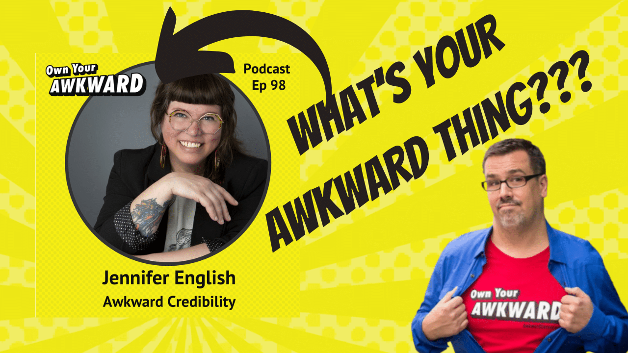 Headshot of podcast guest Jennifer English Spaceworks Tacoma featured on the Own Your Awkward Podcast