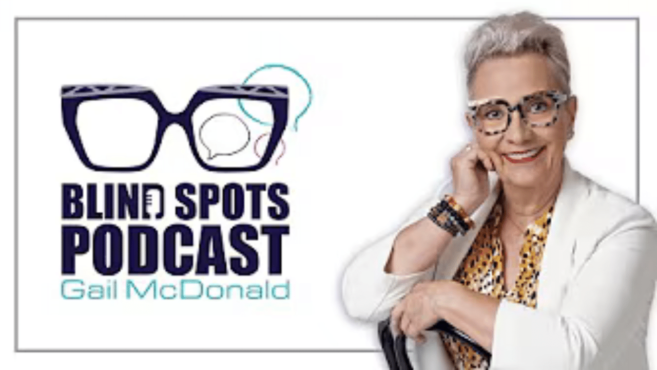 Cover image of Blind Spots podcast with host Gail McDonald