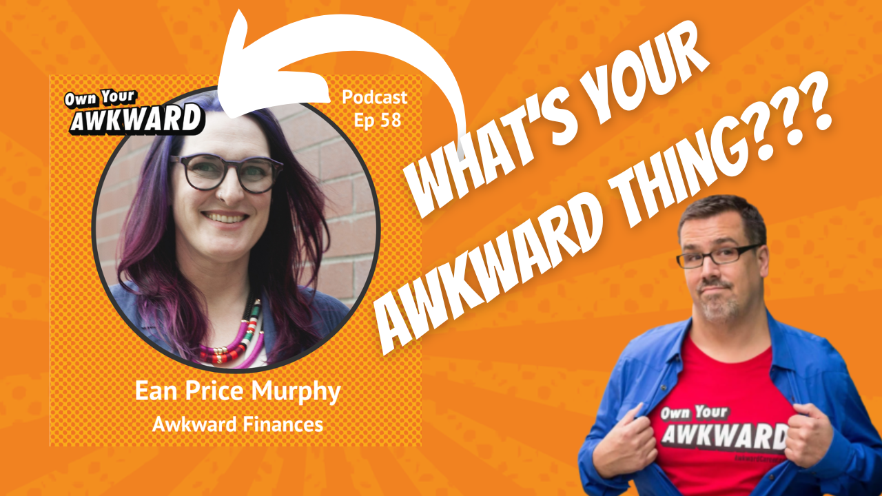 Headshot of podcast guest Ean Price Murphy featured on the Own Your Awkward Podcast